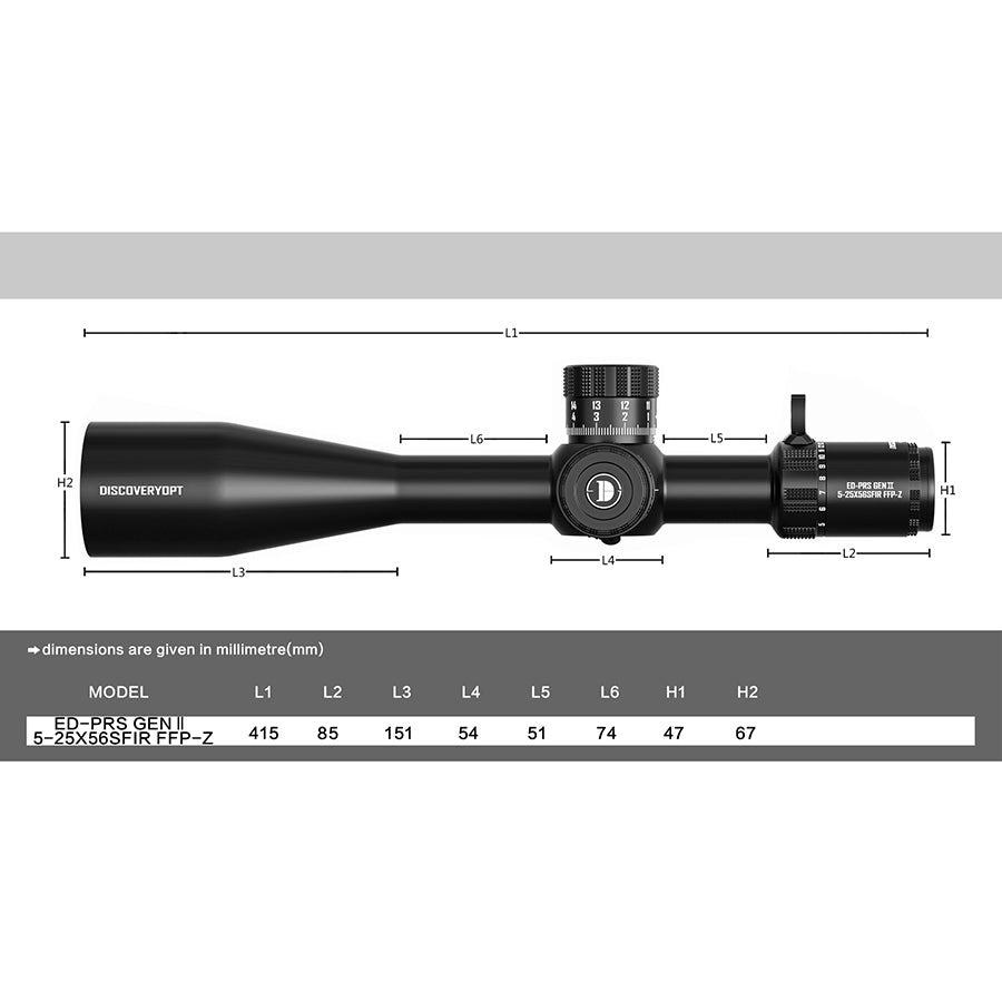 ED-PRS GEN2 5-25X56SFIR FFP-Z Zielfernrohre 