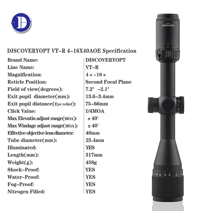 VT-R 4-16X40AOE HMD SFP IR-MIL protection cap optics Scopes - DiscoveryOpt Rifle Scopes-UK - Optics Scope