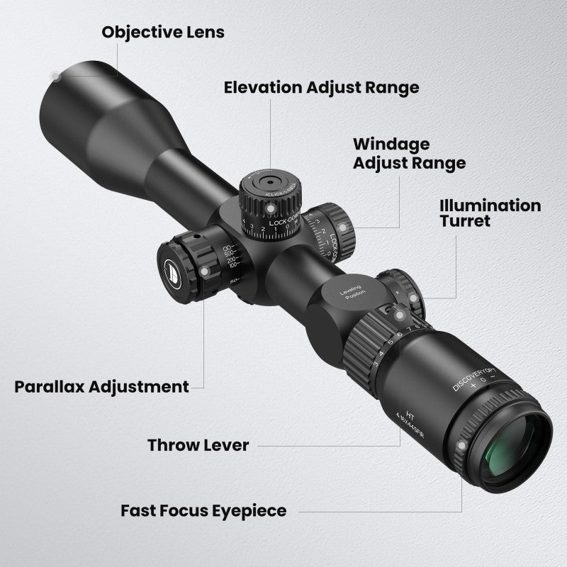 HT 4-16X44SFIR FFP Optics Scope - DiscoveryOpt Rifle Scopes-UK - 