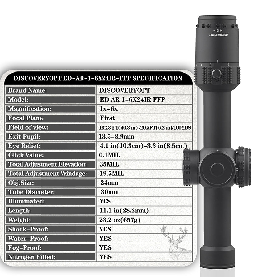 ED-AR 1-6X24IR FFP-Zielfernrohr 