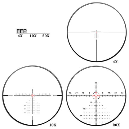 ED LHT 4-20X44SFIR FFP Zero-Stop Optics Scopes 1/8MOA Clicks Illuminat