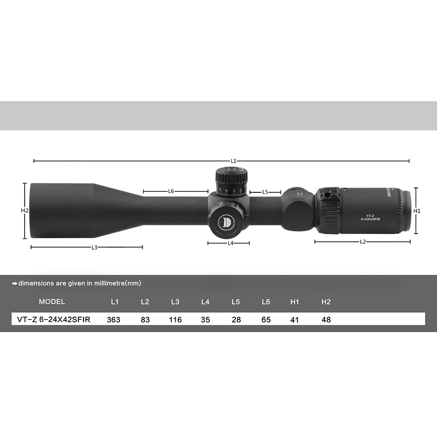 VT-Z 6-24X42SFIR pull lock optics Scopes