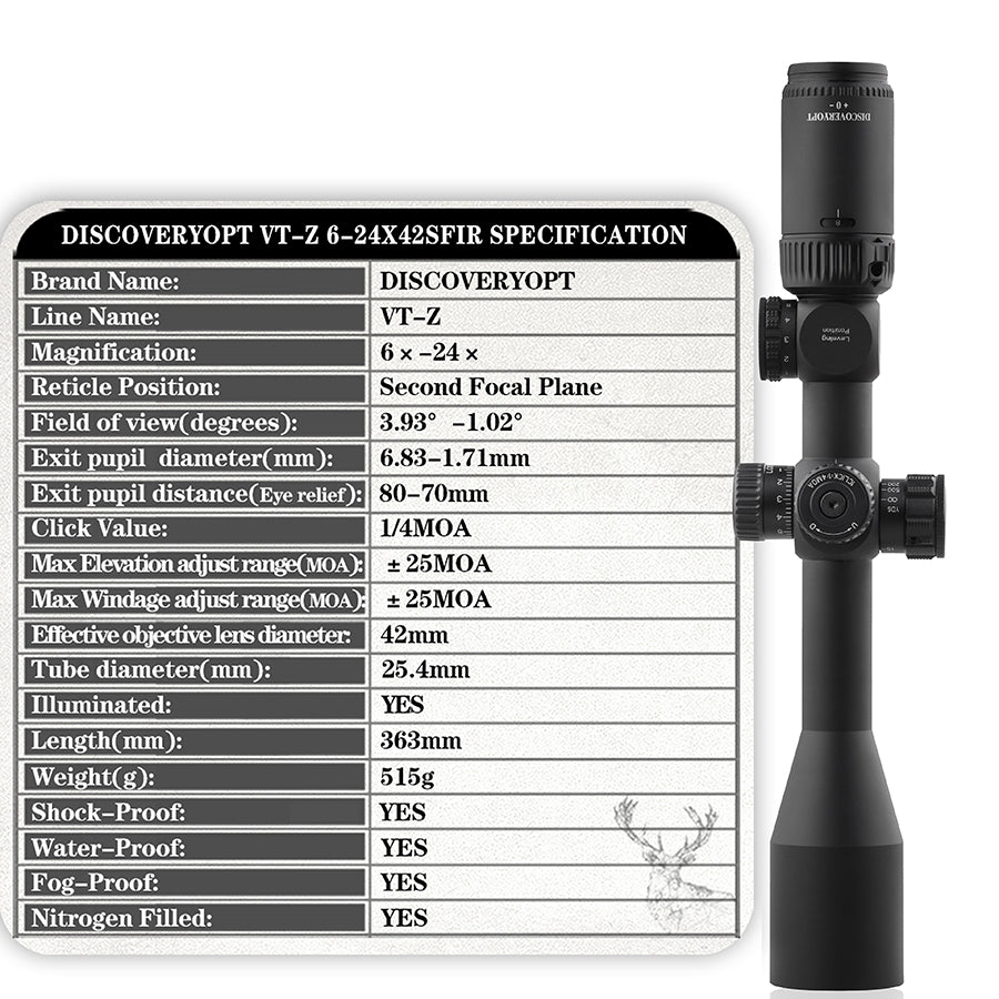 VT-Z 6-24X42SFIR pull lock optics Scopes